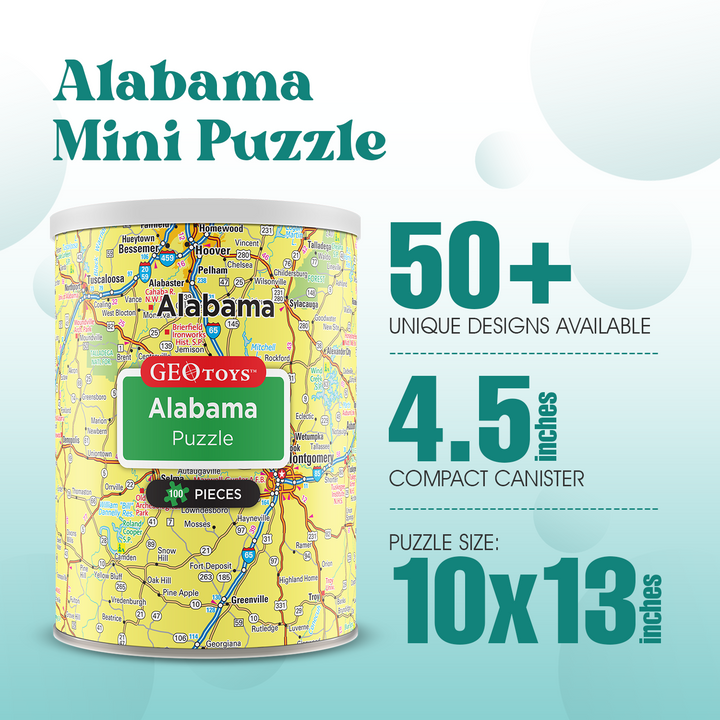 100-Piece Mini Puzzle - Alabama