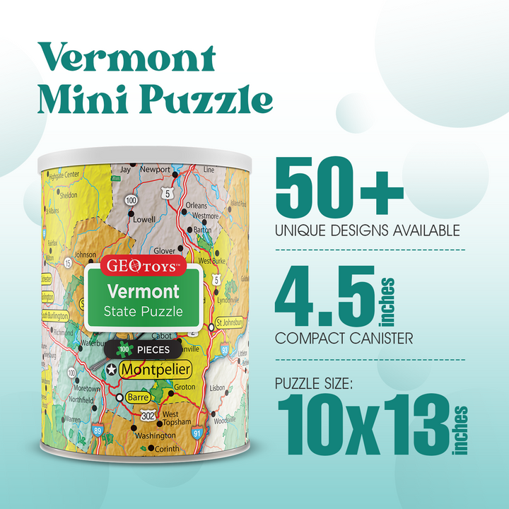 100-Piece Mini Puzzle - Vermont