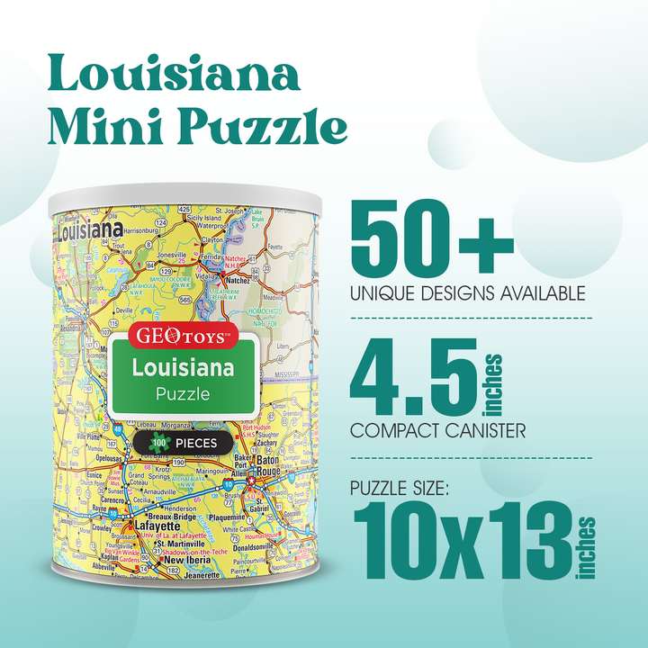 100-Piece Mini Puzzle - Louisiana