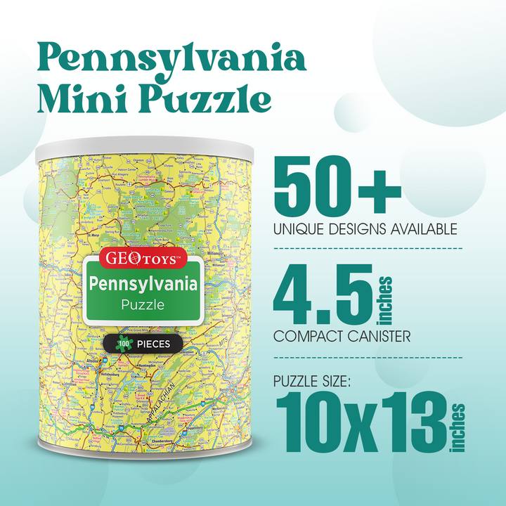 100-Piece Mini Puzzle - Pennsylvania