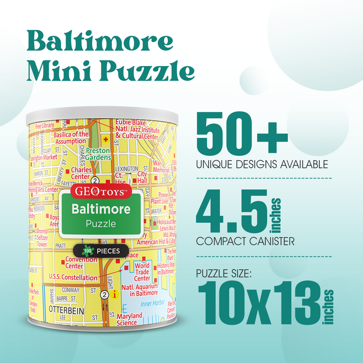 100-Piece Mini Puzzle - Baltimore