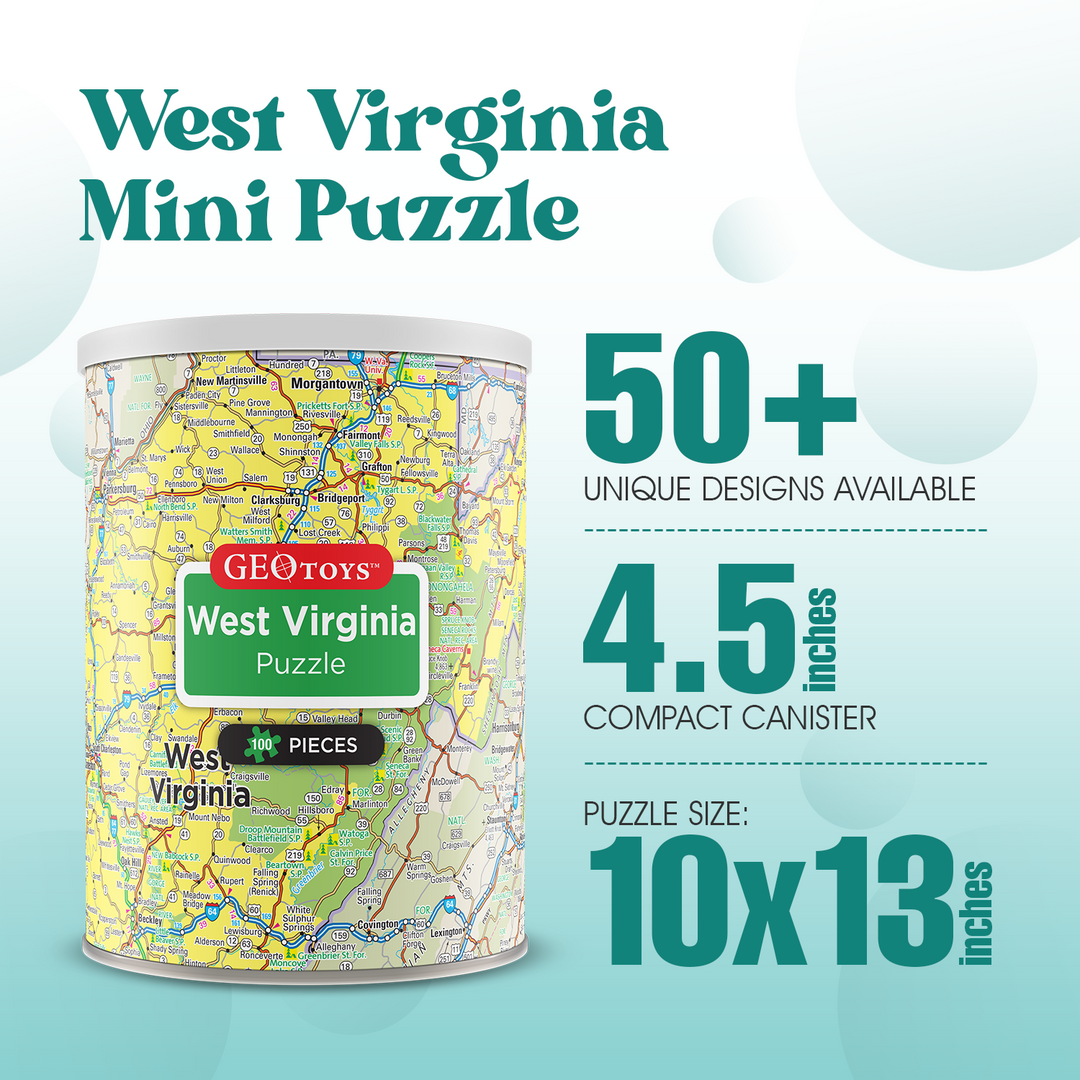 100-Piece Mini Puzzle - West Virginia