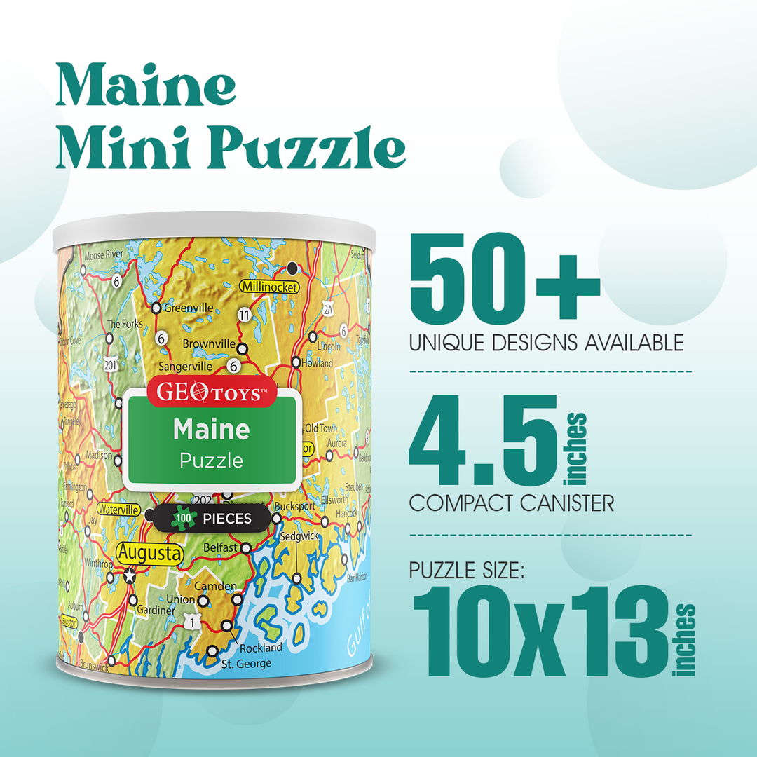 100-Piece Mini Puzzle - Maine