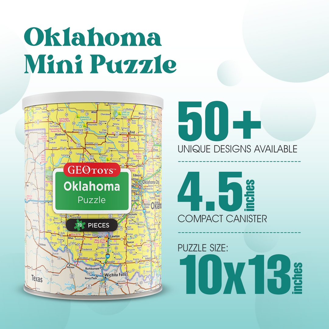 70-Piece Mini Puzzle - Oklahoma