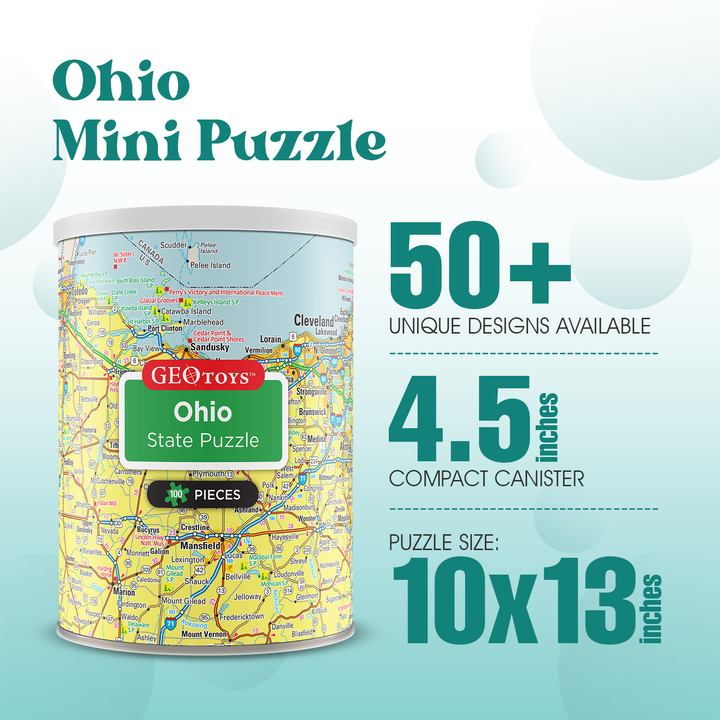 100-Piece Mini Puzzle - Ohio