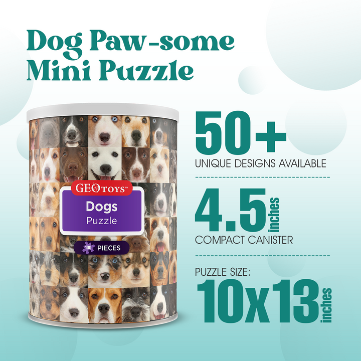 100-Piece Mini Puzzle - Dogs