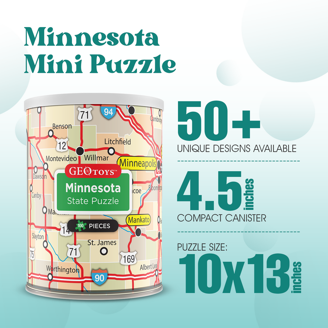 100-Piece Mini Puzzle - Minnesota