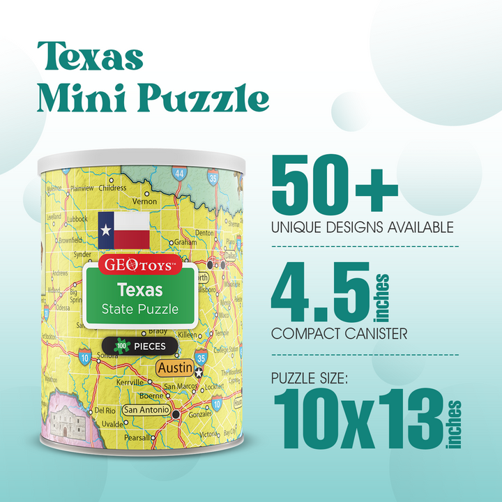 100-Piece Mini Puzzle - Texas
