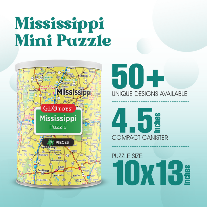 100-Piece Mini Puzzle - Mississippi