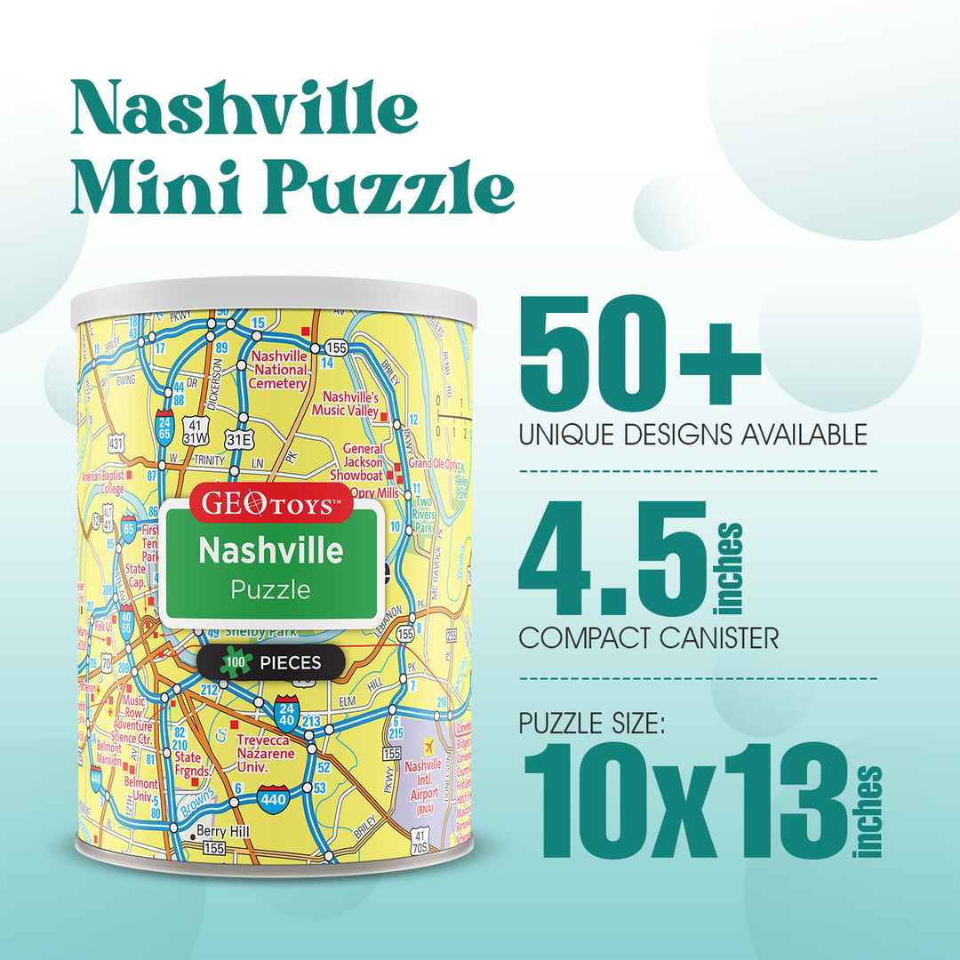 100-Piece Mini Puzzle - Nashville