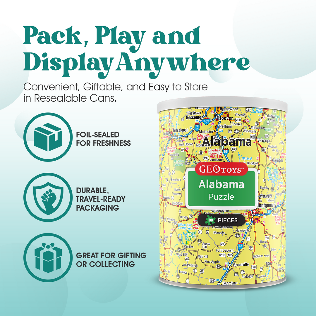 100-Piece Mini Puzzle - Alabama