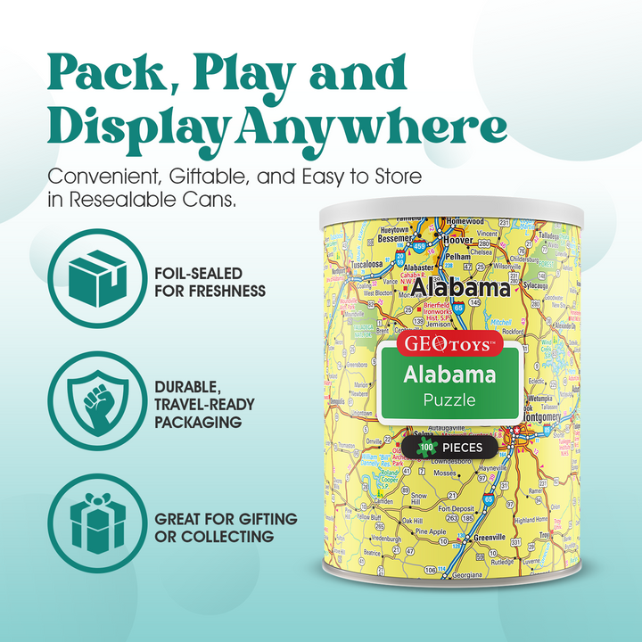 100-Piece Mini Puzzle - Alabama
