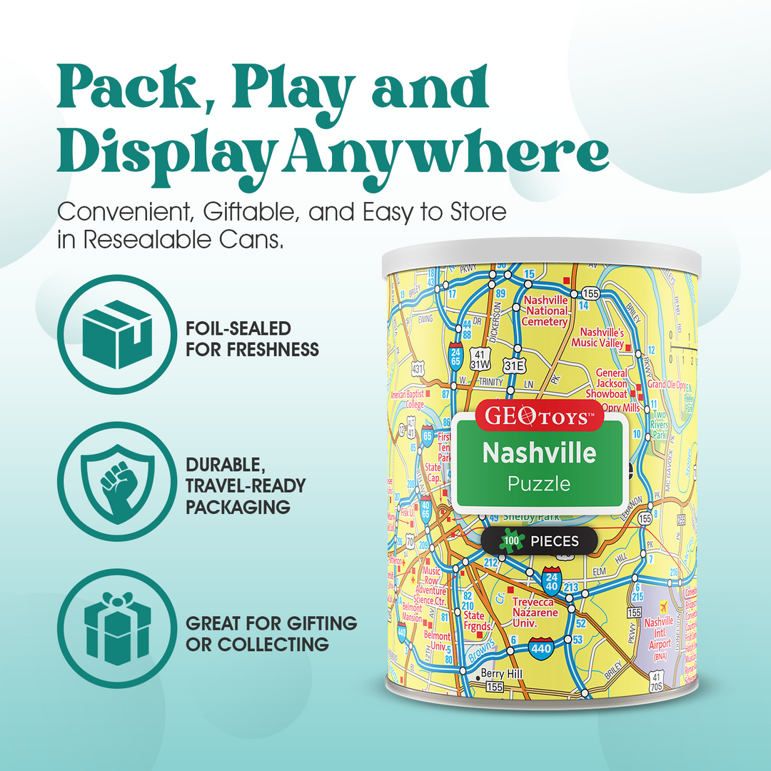 100-Piece Mini Puzzle - Nashville