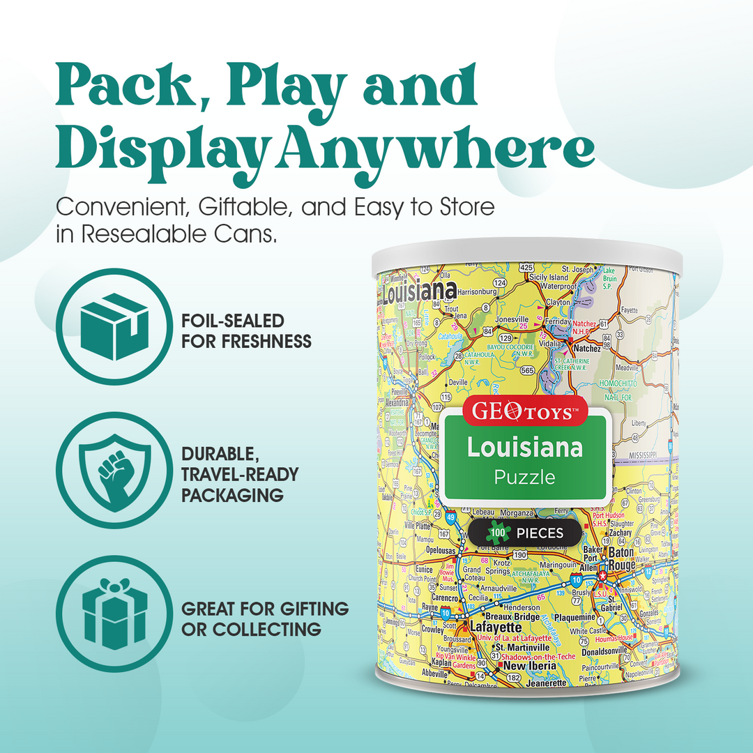 100-Piece Mini Puzzle - Louisiana