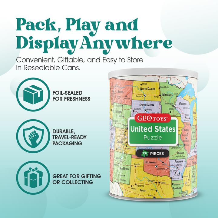 100-Piece Mini Puzzle - USA