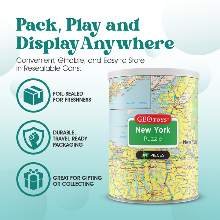 100-Piece Mini Puzzle - New York State