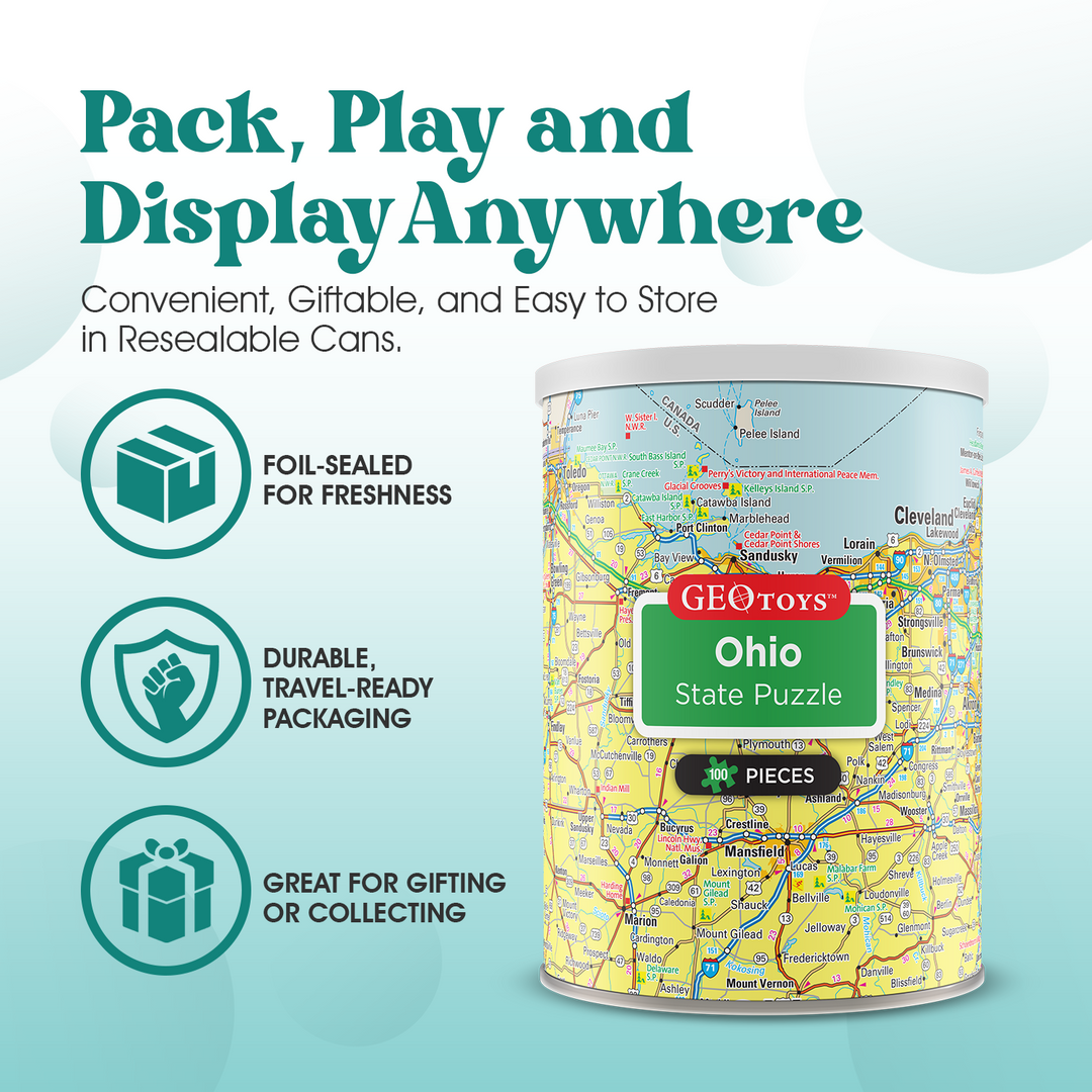 100-Piece Mini Puzzle - Ohio