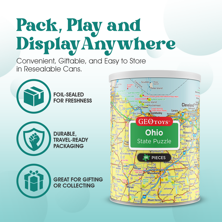 100-Piece Mini Puzzle - Ohio