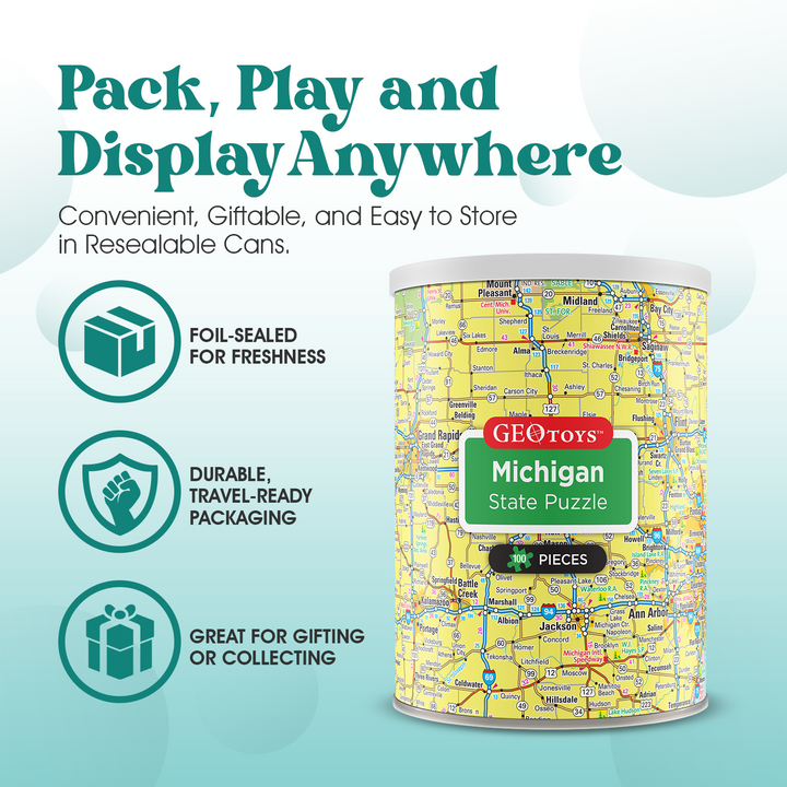 100-Piece Mini Puzzle - Michigan