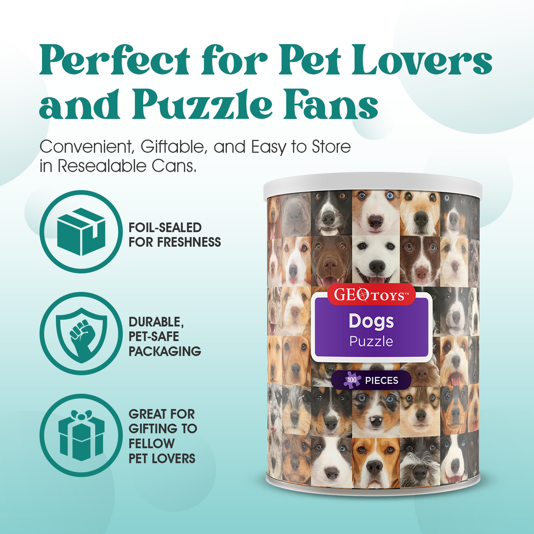 100-Piece Mini Puzzle - Dogs