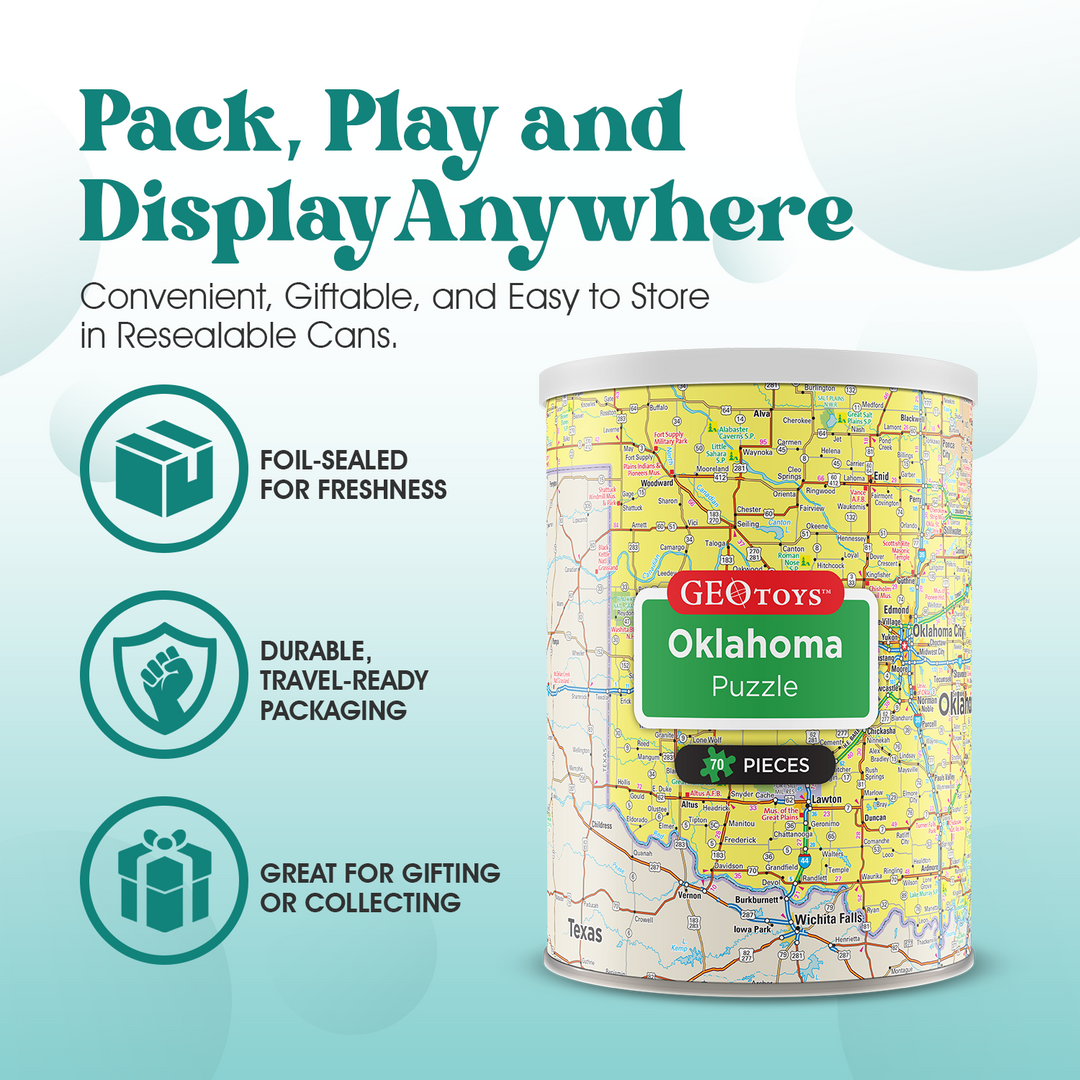 70-Piece Mini Puzzle - Oklahoma