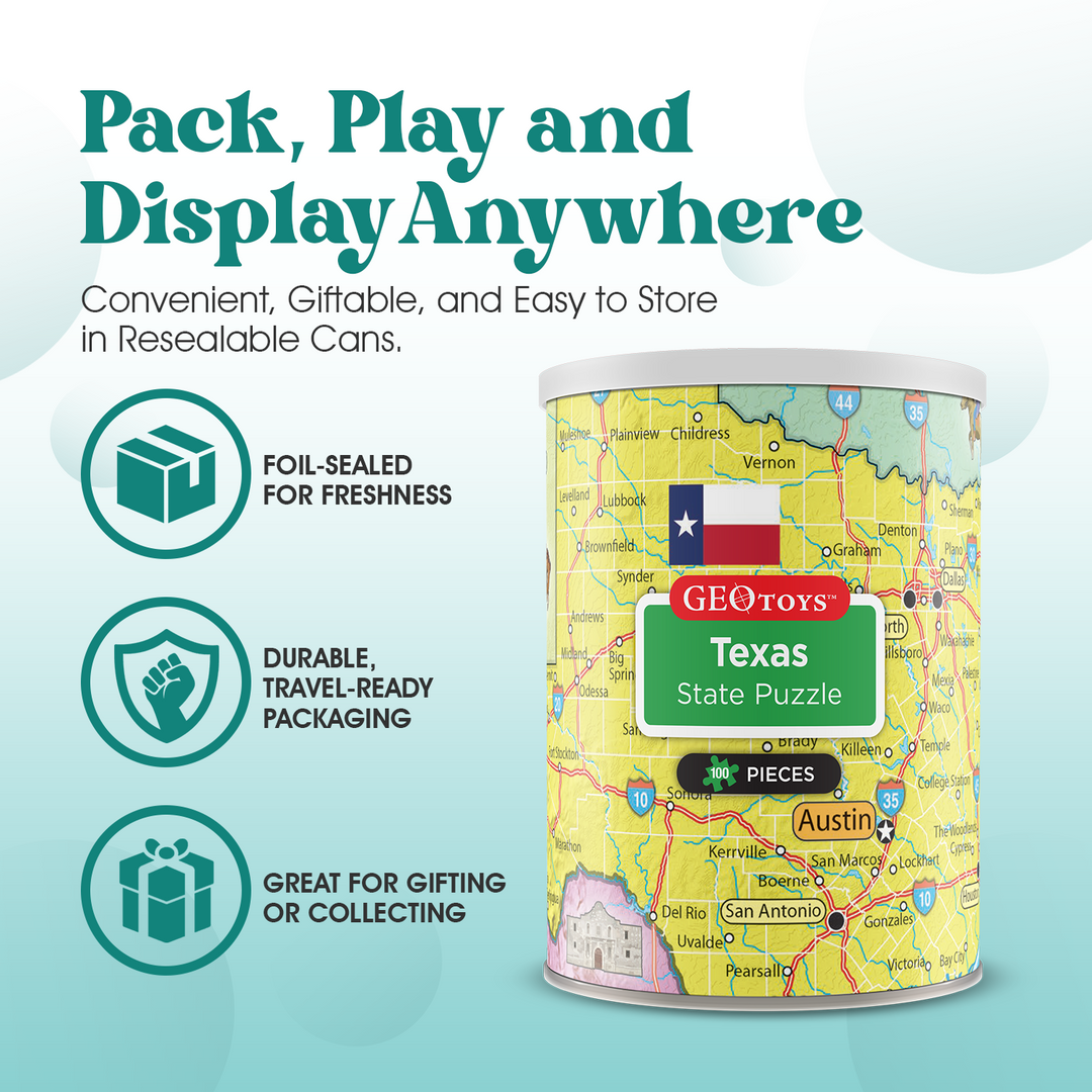 100-Piece Mini Puzzle - Texas