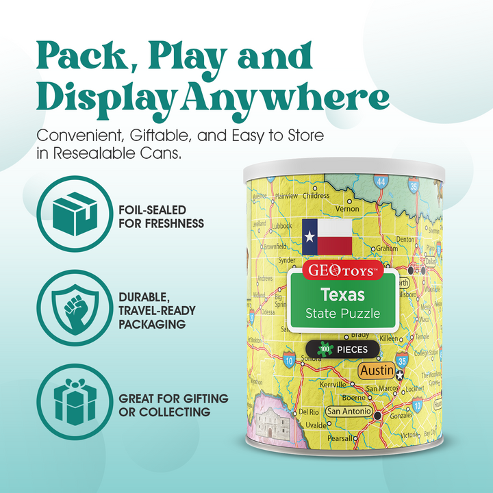 100-Piece Mini Puzzle - Texas