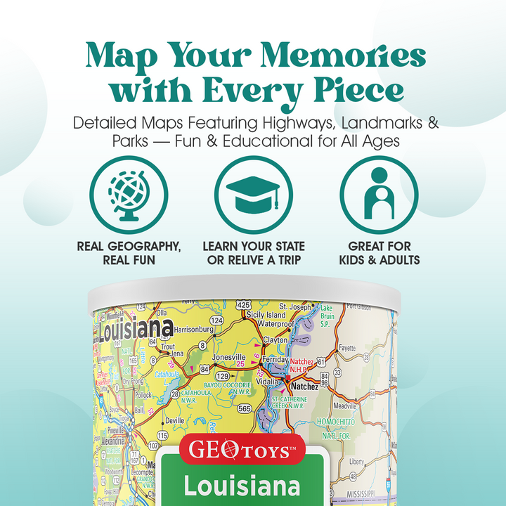 100-Piece Mini Puzzle - Louisiana