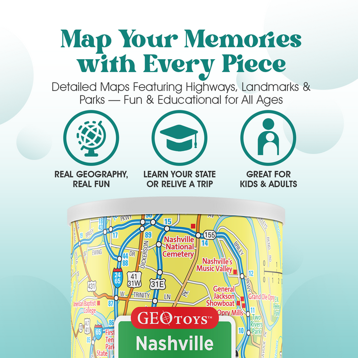 100-Piece Mini Puzzle - Nashville