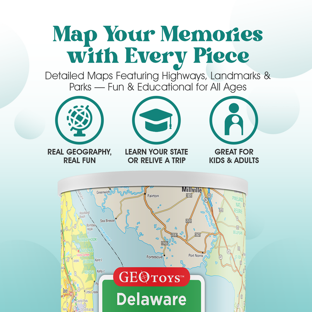 100-Piece Mini Puzzle - Delaware