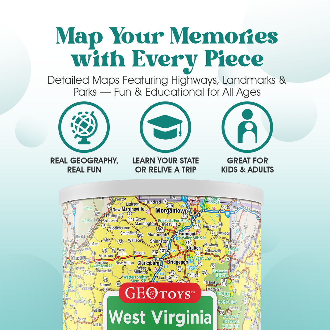 100-Piece Mini Puzzle - West Virginia
