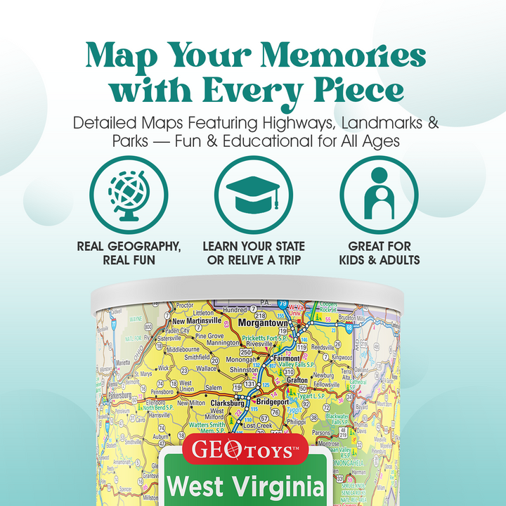 100-Piece Mini Puzzle - West Virginia