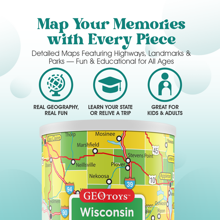 100-Piece Mini Puzzle - Wisconsin