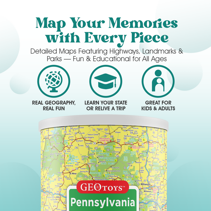 100-Piece Mini Puzzle - Pennsylvania
