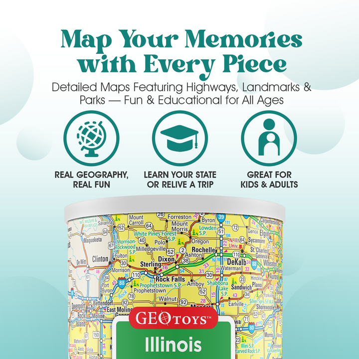 100-Piece Mini Puzzle - Illinois