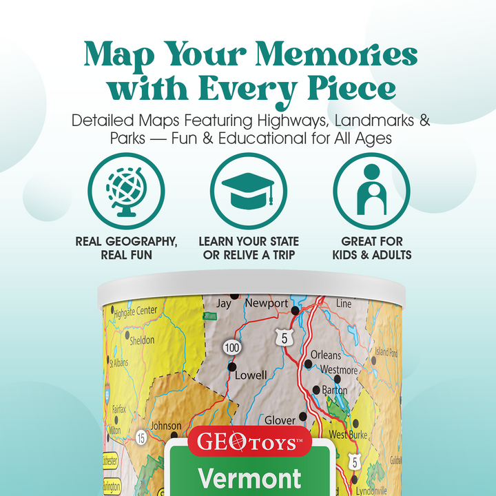100-Piece Mini Puzzle - Vermont