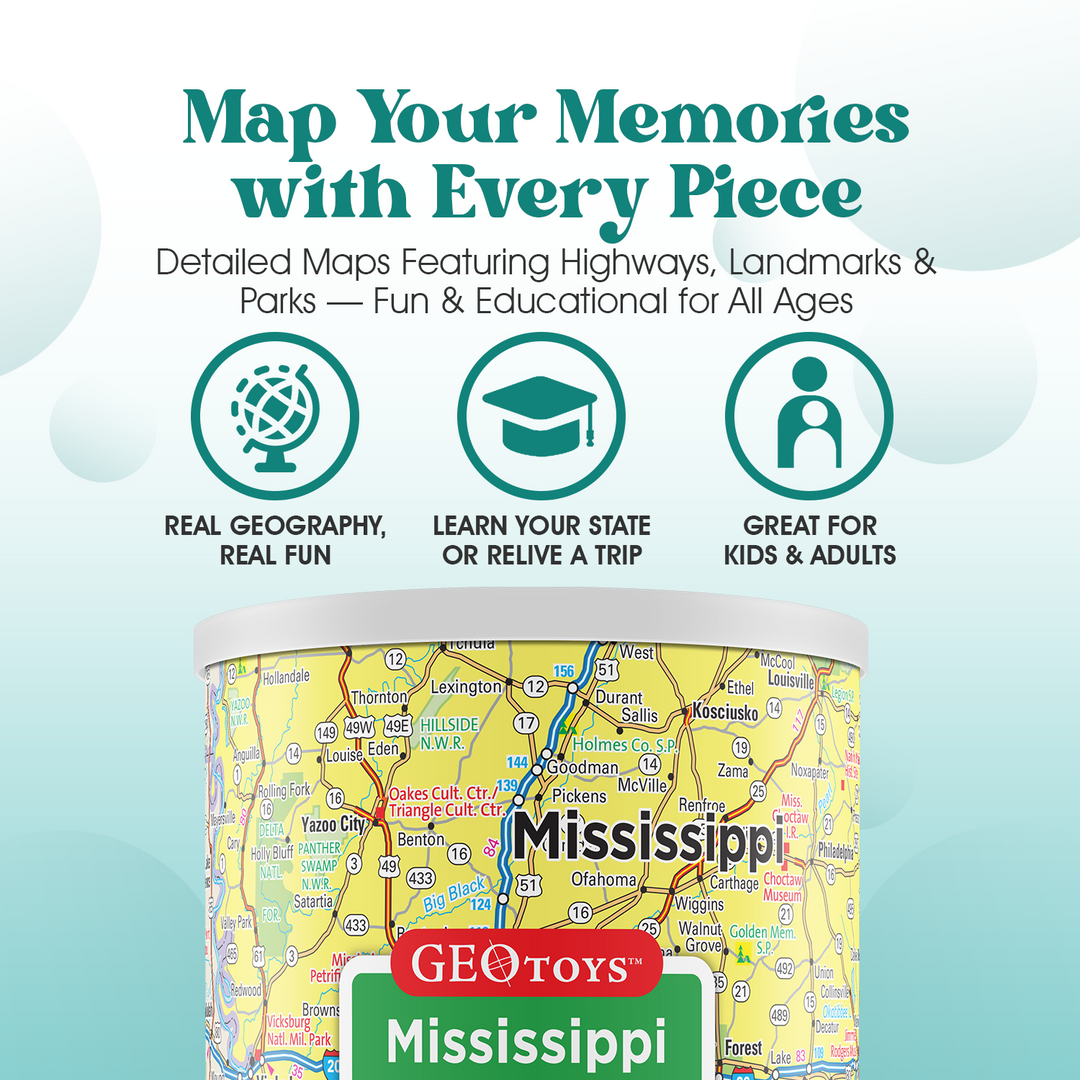 100-Piece Mini Puzzle - Mississippi