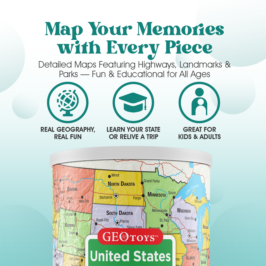 100-Piece Mini Puzzle - USA