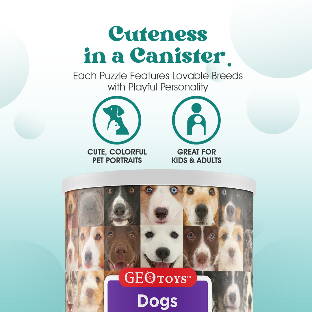 100-Piece Mini Puzzle - Dogs