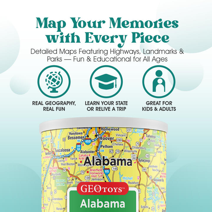 100-Piece Mini Puzzle - Alabama
