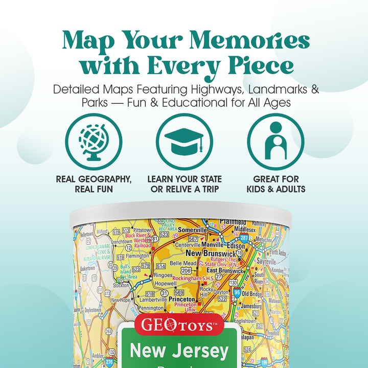 100-Piece Mini Puzzle - New Jersey