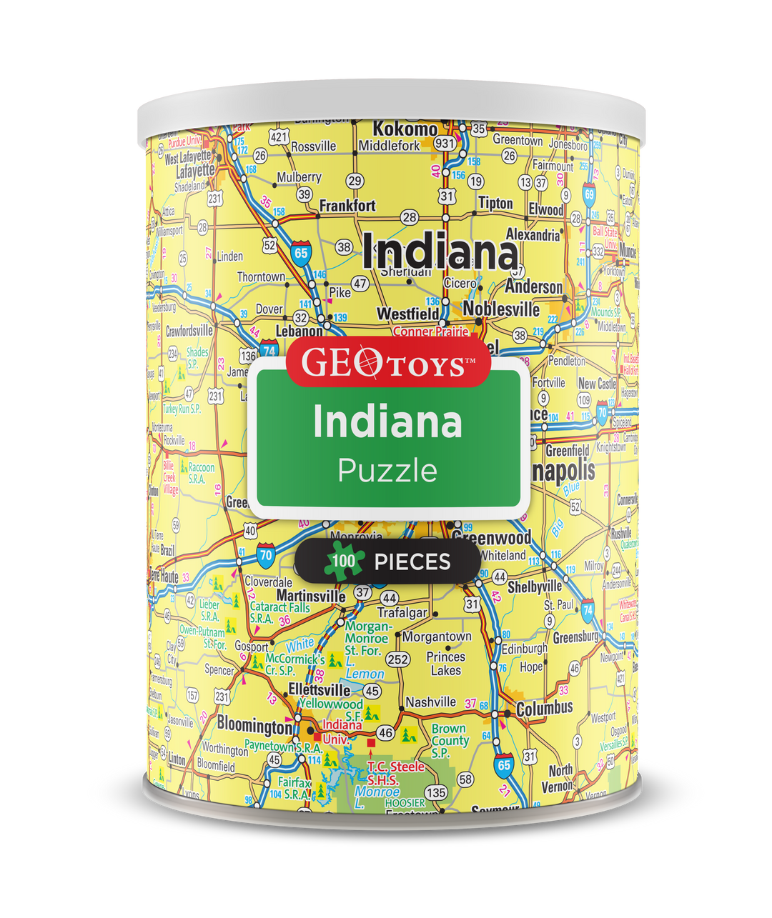 100-Piece Mini Puzzle - Indiana
