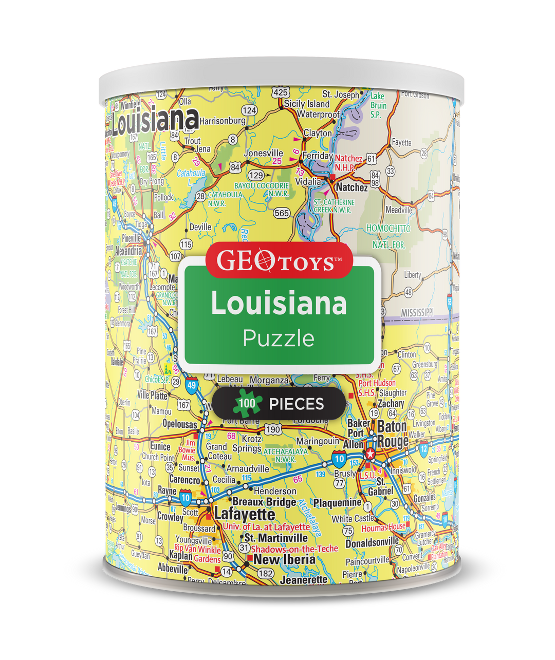 100-Piece Mini Puzzle - Louisiana