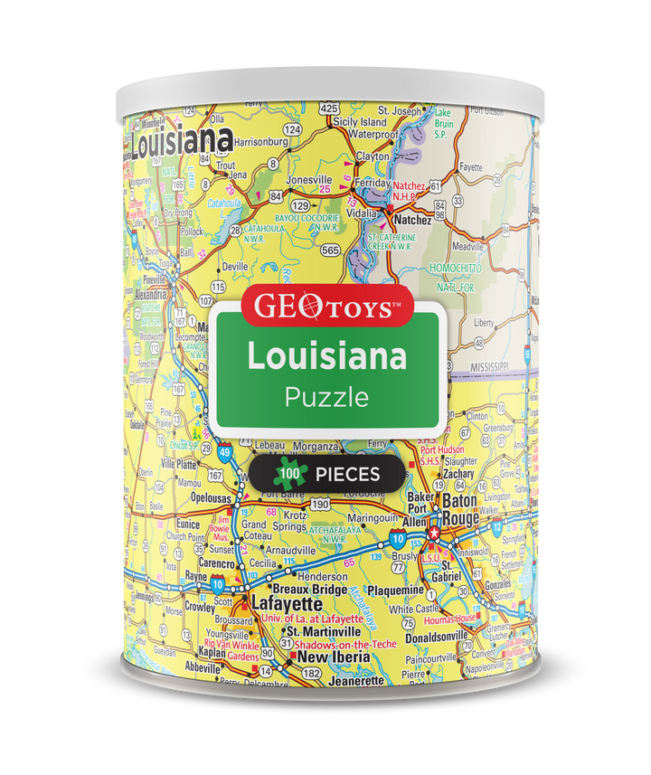 100-Piece Mini Puzzle - Louisiana