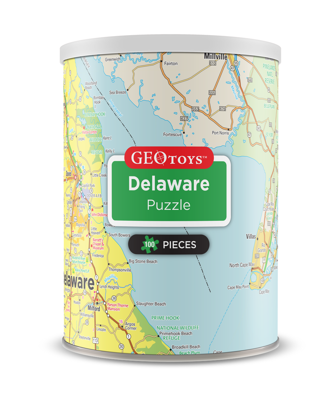 100-Piece Mini Puzzle - Delaware