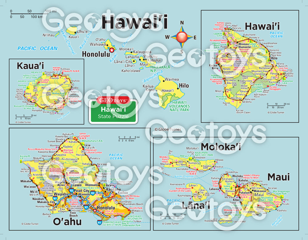 100-Piece Mini Puzzle - Hawaii