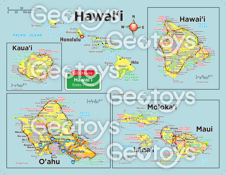 100-Piece Mini Puzzle - Hawaii
