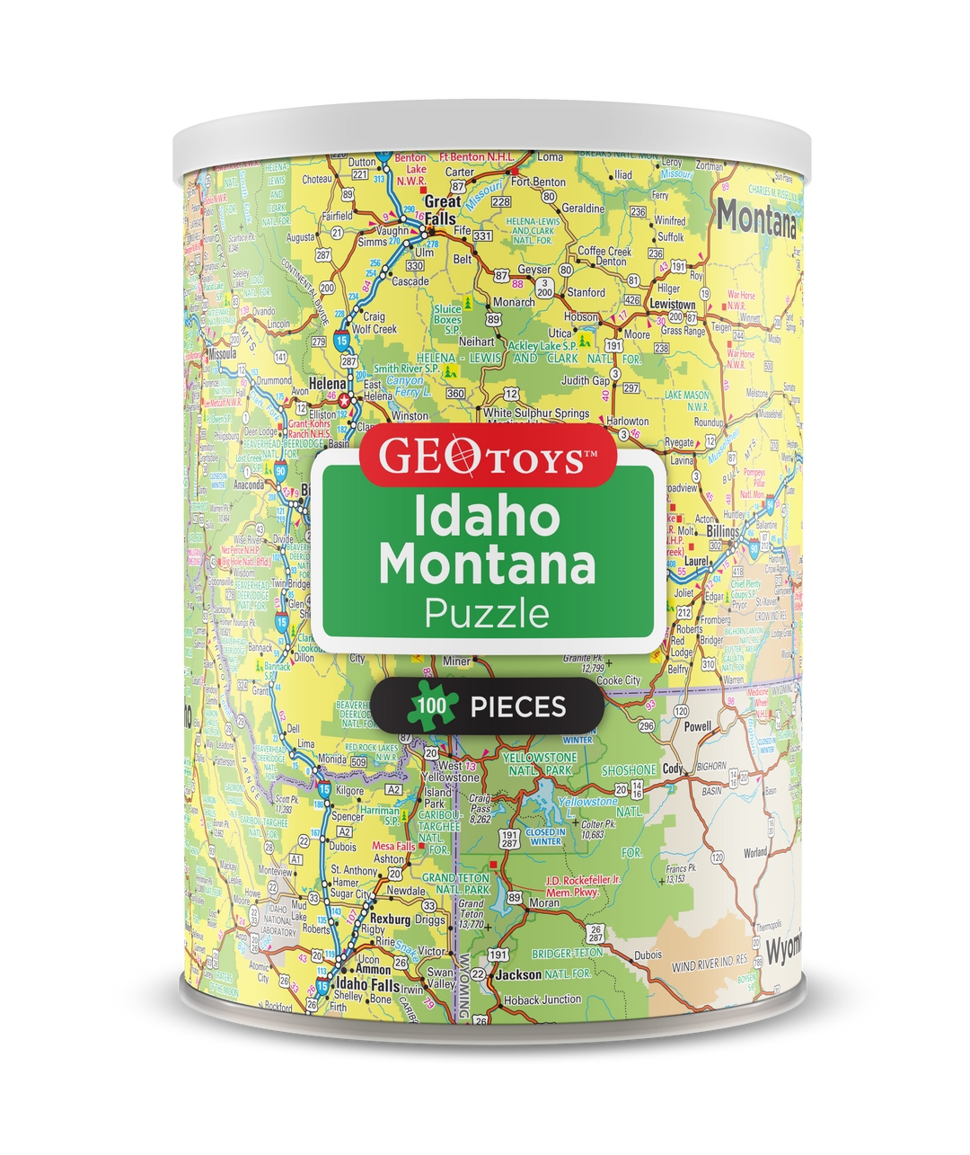100-Piece Mini Puzzle - Idaho and Montana