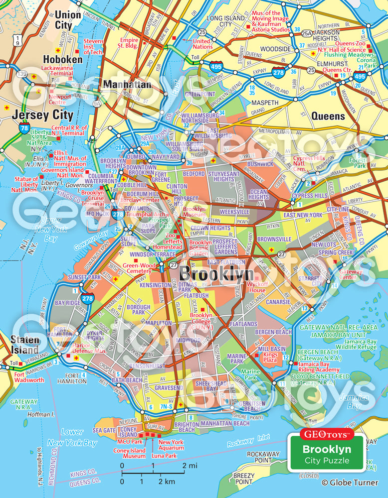 100-Piece Mini Puzzle - Brooklyn