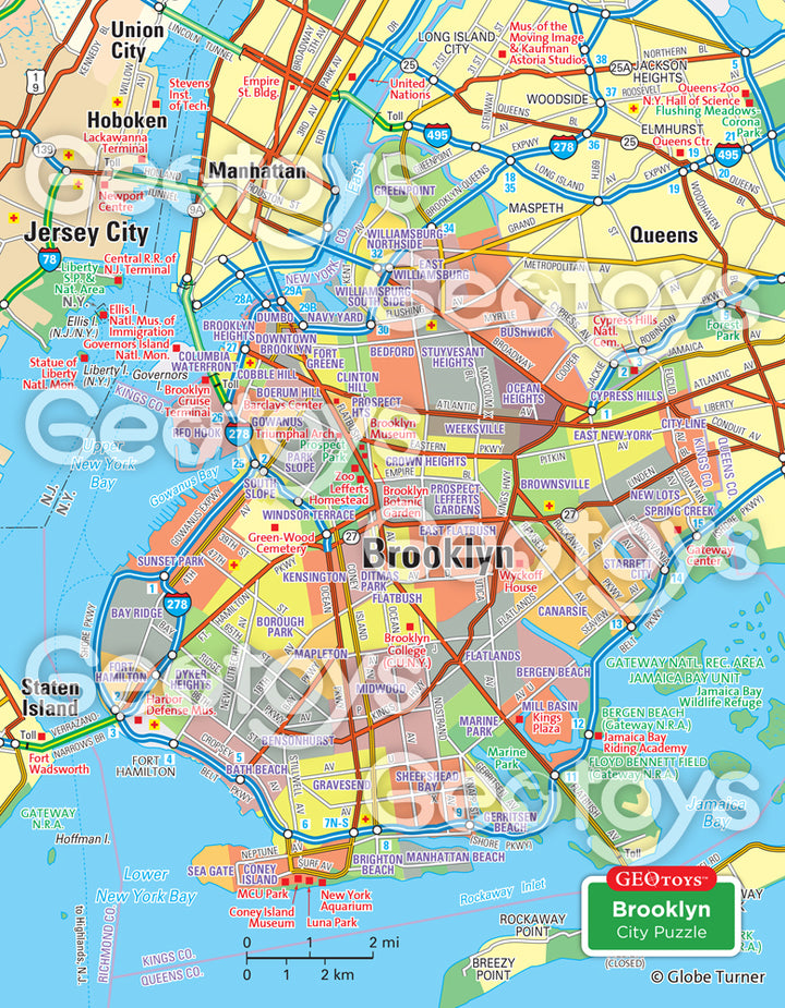 100-Piece Mini Puzzle - Brooklyn